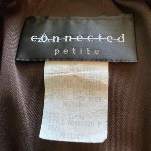 Connected apparel sm petite skirt with brow, blues, and tan. Ruffles